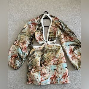 Significant Other Floral Cutout Dress Size 6
